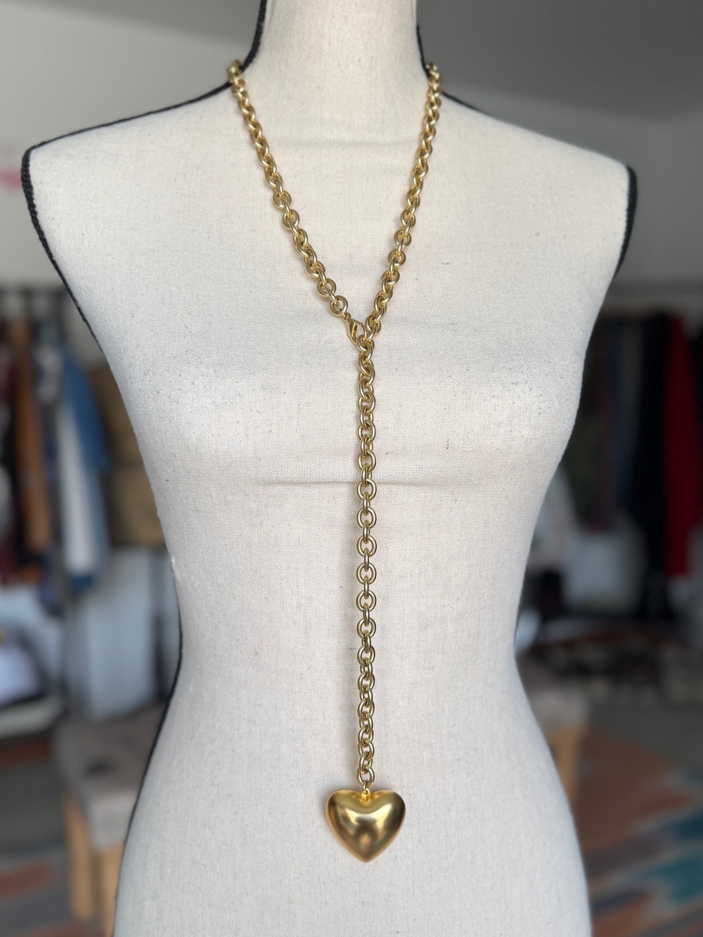 Roxanne Assoulin The Puffy Heart Necklace in Gold